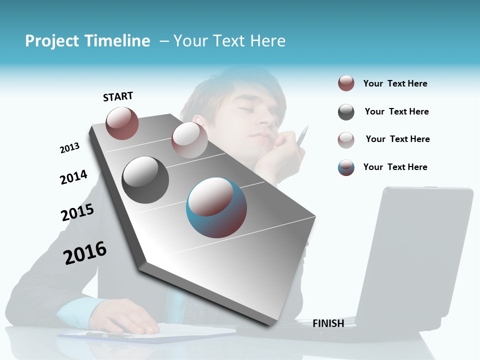 Workaholic Day Relax PowerPoint Template