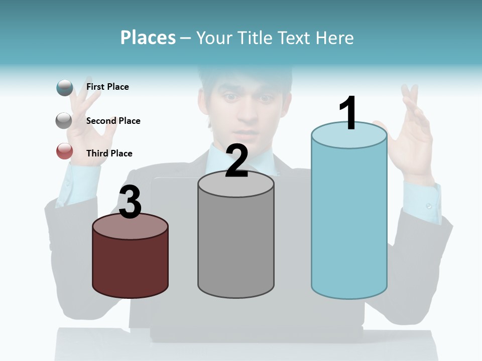 Notebook Stress Expression PowerPoint Template
