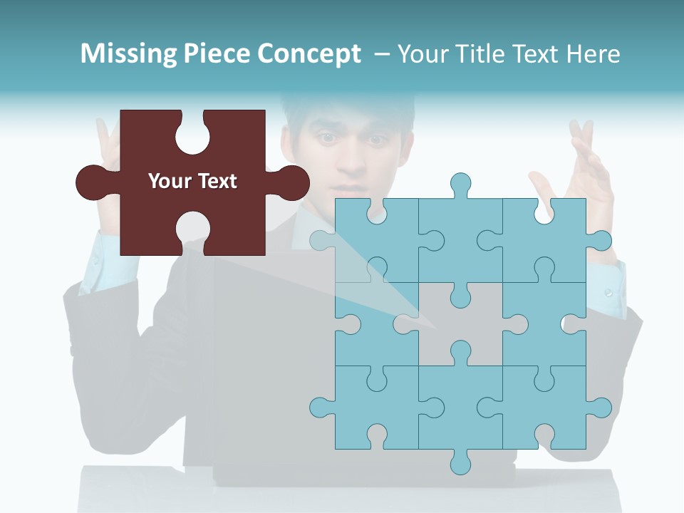 Notebook Stress Expression PowerPoint Template