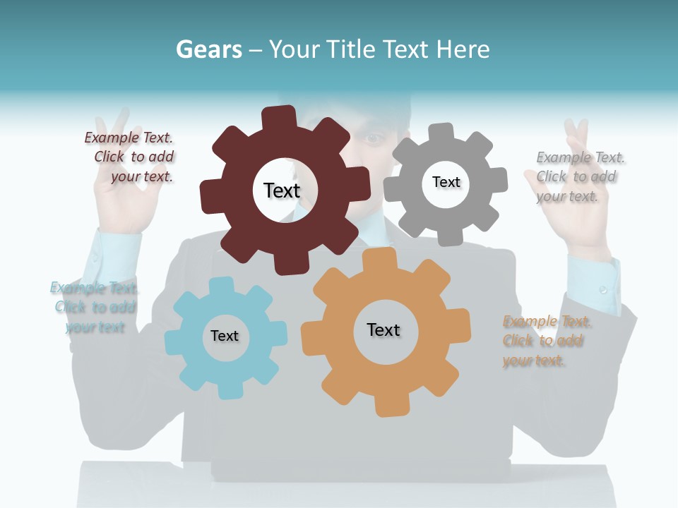 Notebook Stress Expression PowerPoint Template
