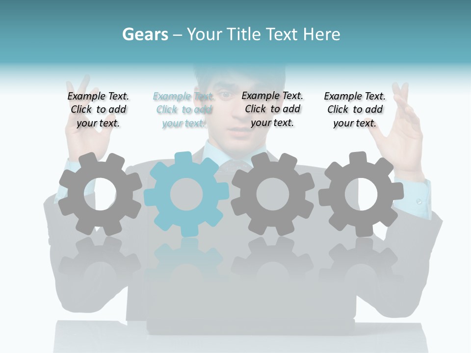 Notebook Stress Expression PowerPoint Template