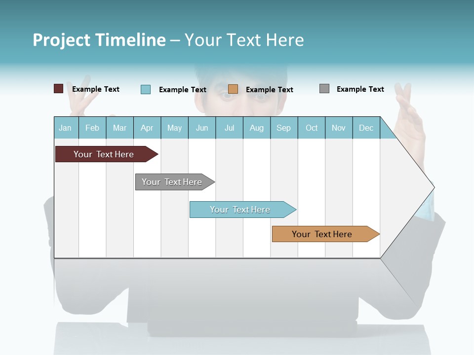 Notebook Stress Expression PowerPoint Template