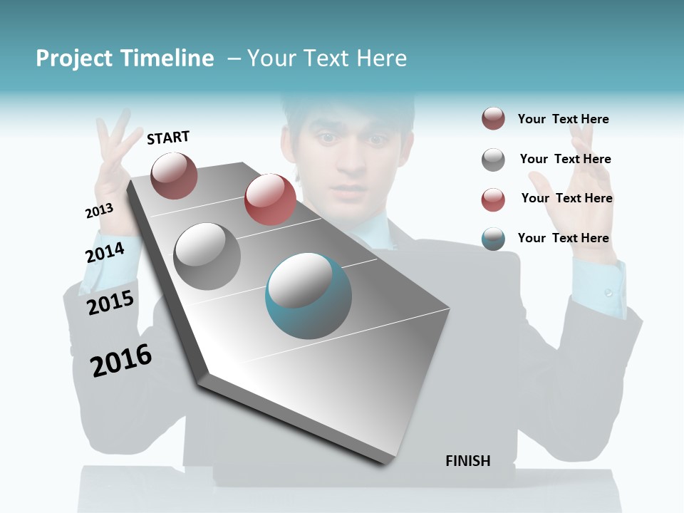 Notebook Stress Expression PowerPoint Template