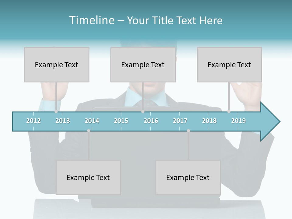 Notebook Stress Expression PowerPoint Template