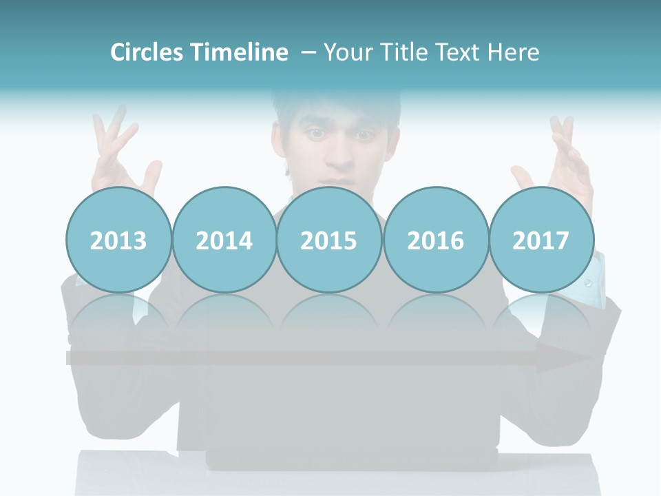 Notebook Stress Expression PowerPoint Template