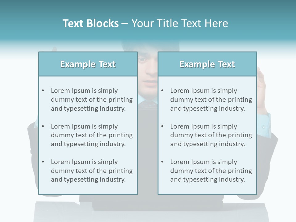 Notebook Stress Expression PowerPoint Template
