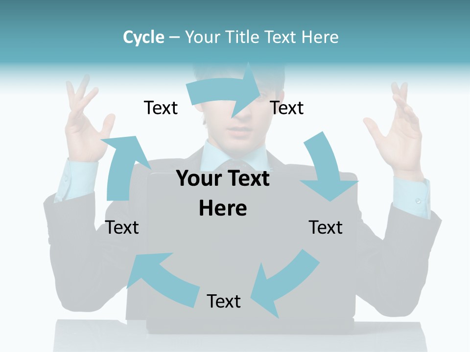 Notebook Stress Expression PowerPoint Template