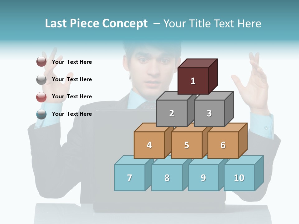 Notebook Stress Expression PowerPoint Template