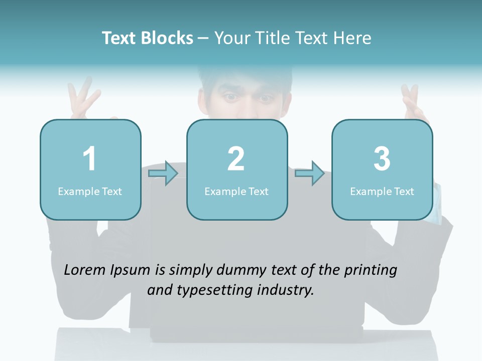Notebook Stress Expression PowerPoint Template
