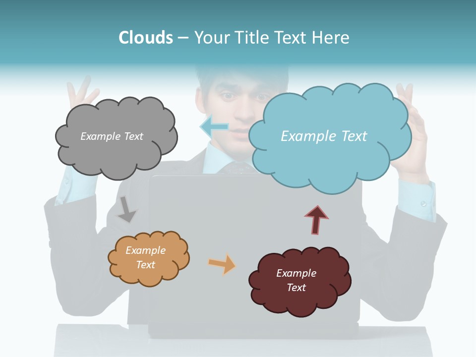 Notebook Stress Expression PowerPoint Template