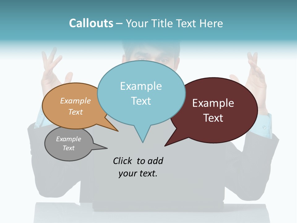 Notebook Stress Expression PowerPoint Template