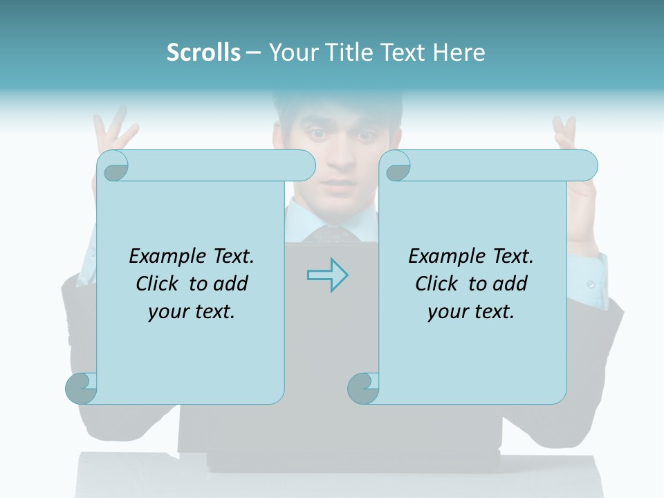 Notebook Stress Expression PowerPoint Template