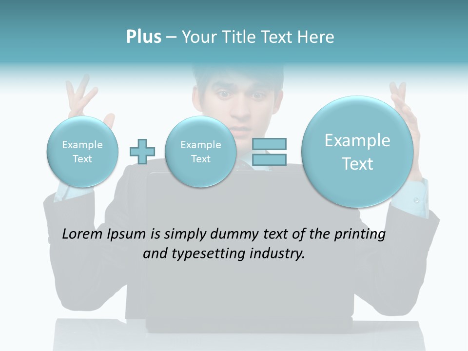 Notebook Stress Expression PowerPoint Template