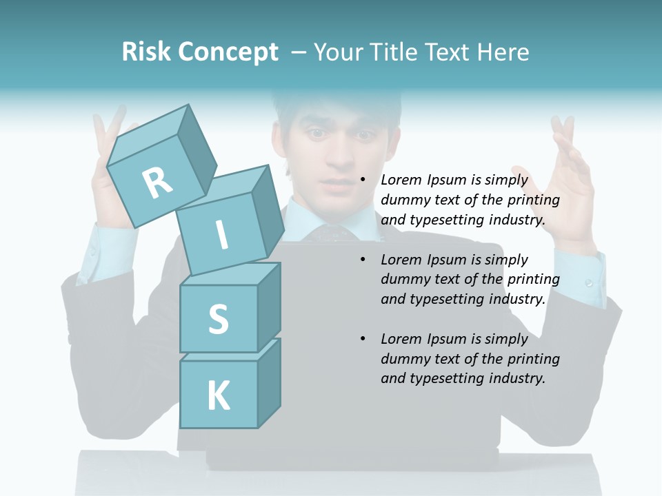 Notebook Stress Expression PowerPoint Template