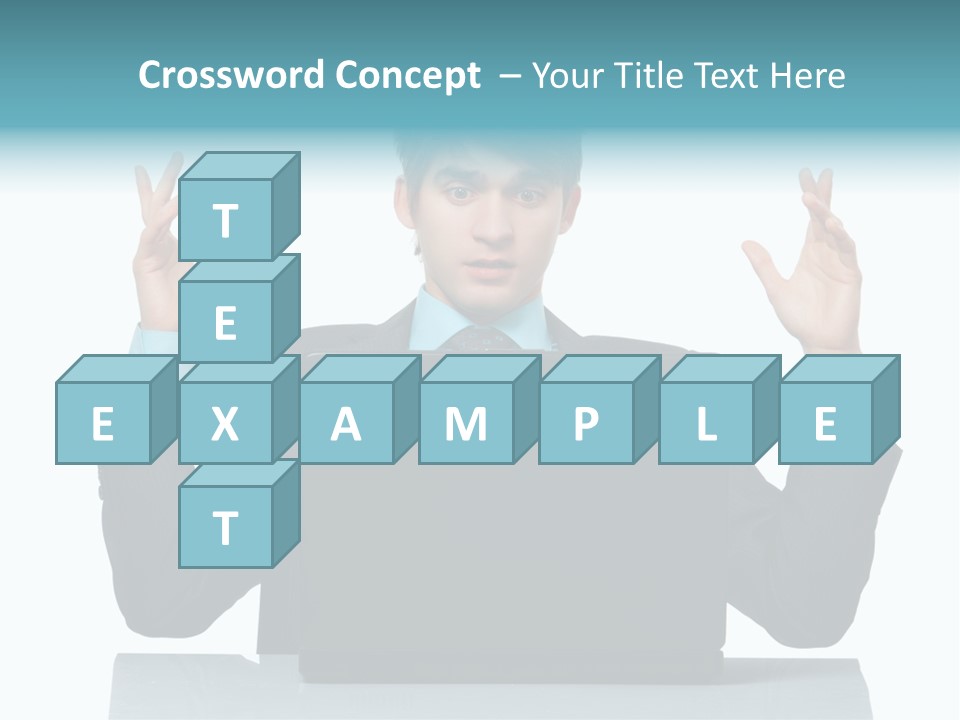 Notebook Stress Expression PowerPoint Template