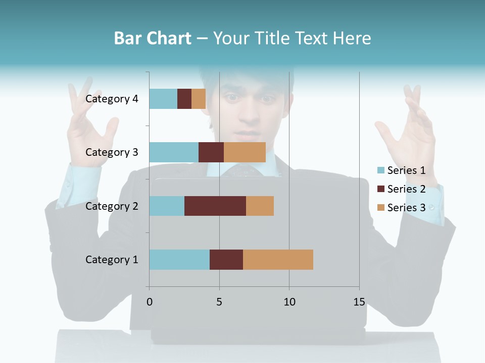Notebook Stress Expression PowerPoint Template