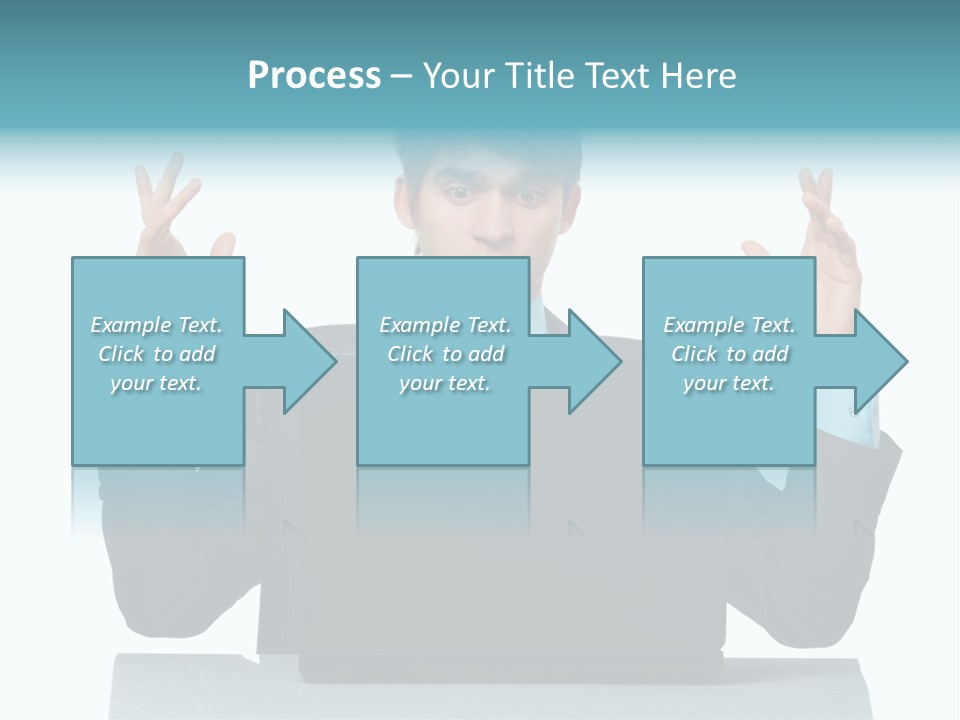 Notebook Stress Expression PowerPoint Template