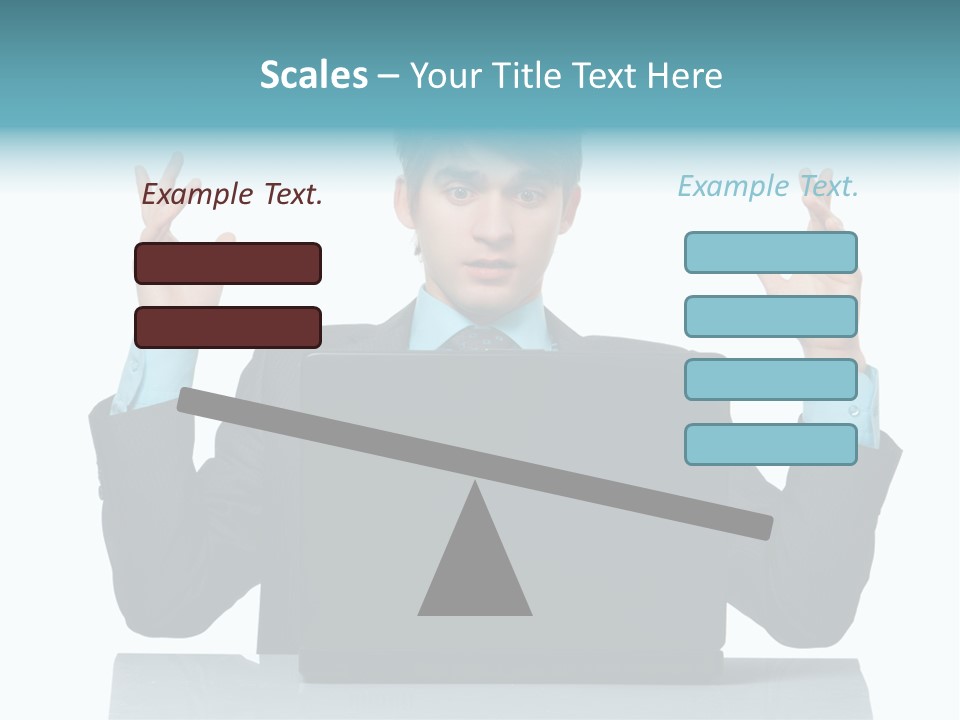 Notebook Stress Expression PowerPoint Template