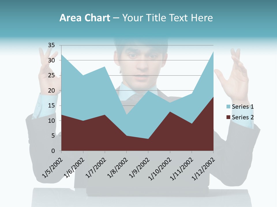 Notebook Stress Expression PowerPoint Template