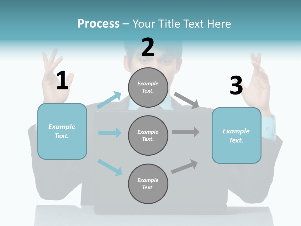 Notebook Stress Expression PowerPoint Template