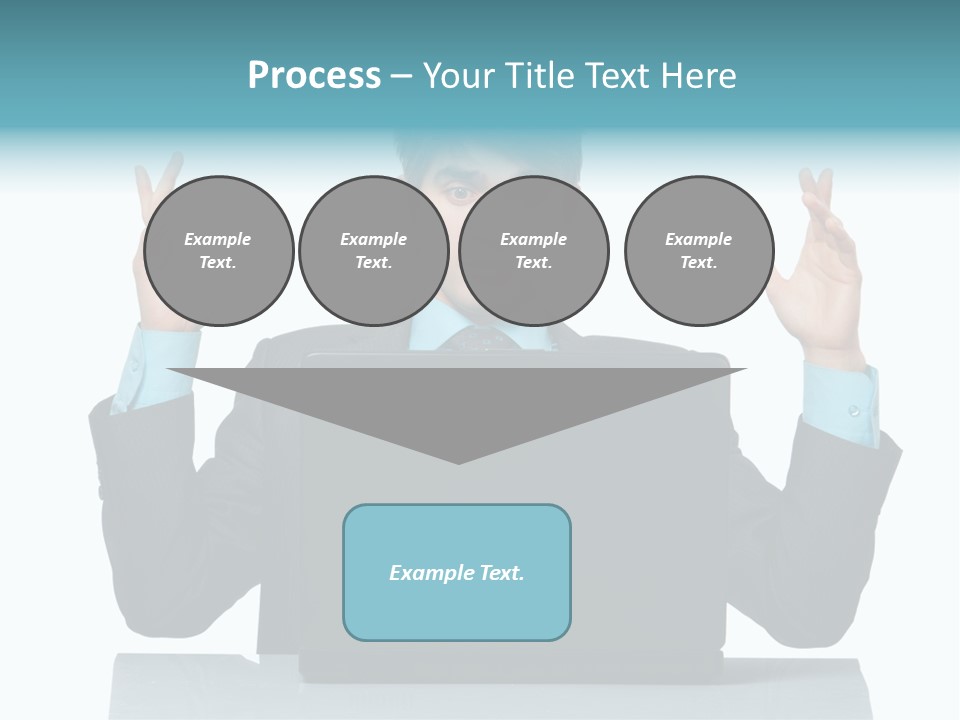 Notebook Stress Expression PowerPoint Template