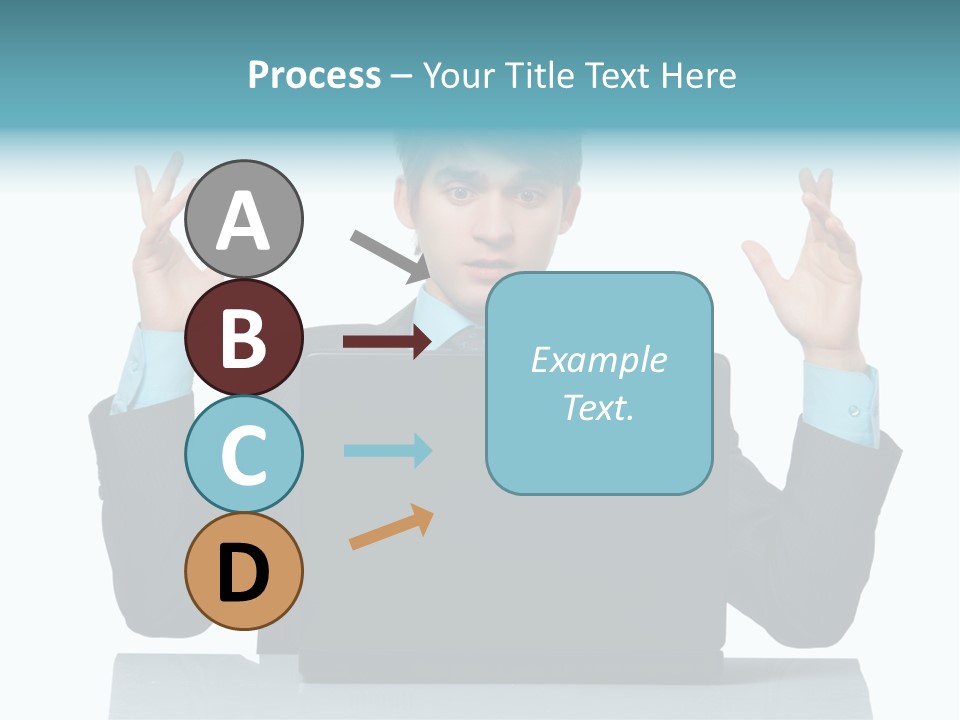 Notebook Stress Expression PowerPoint Template