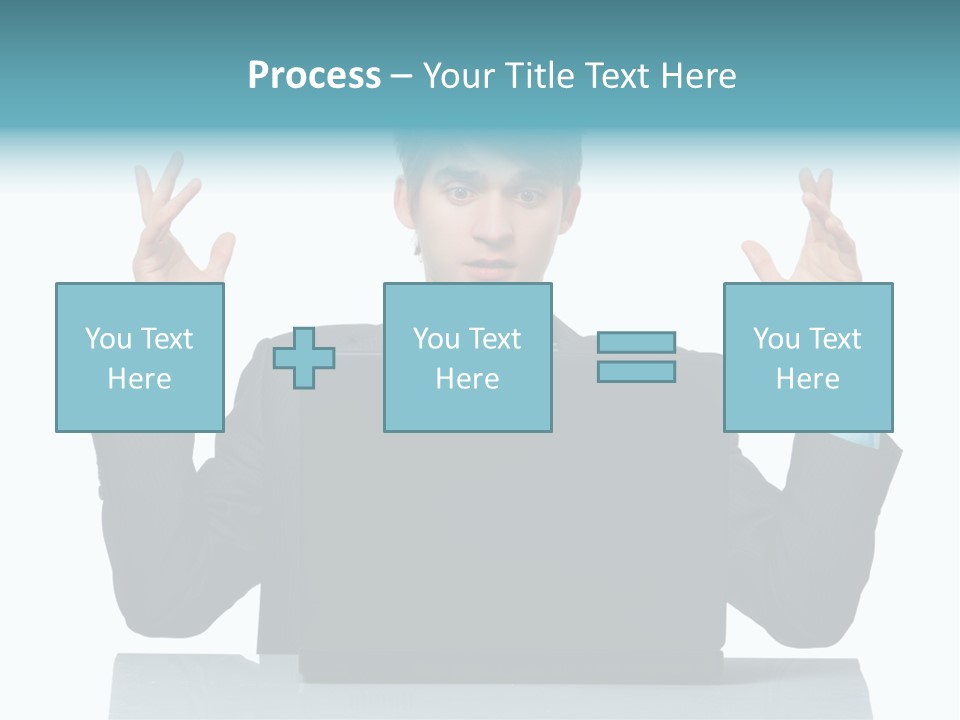 Notebook Stress Expression PowerPoint Template