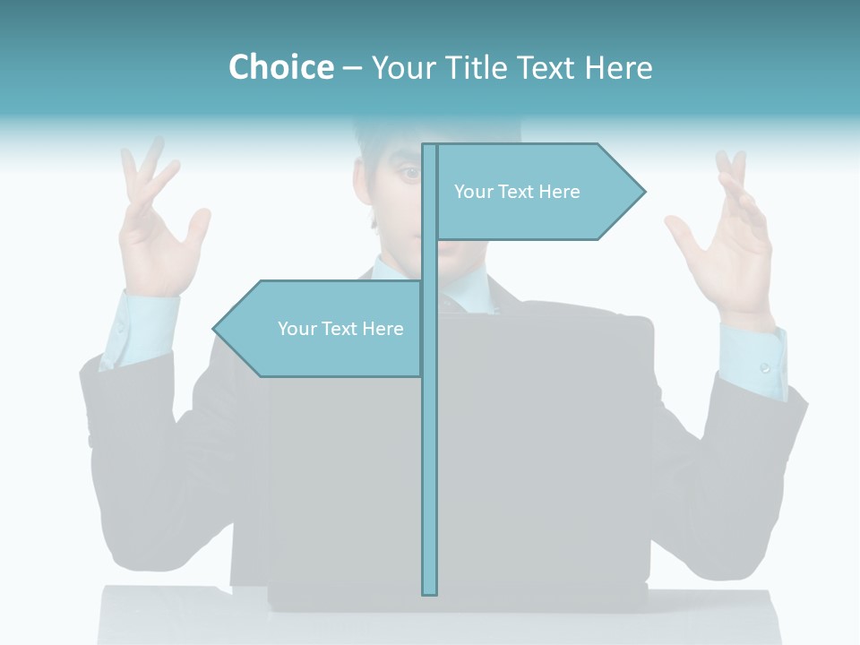 Notebook Stress Expression PowerPoint Template