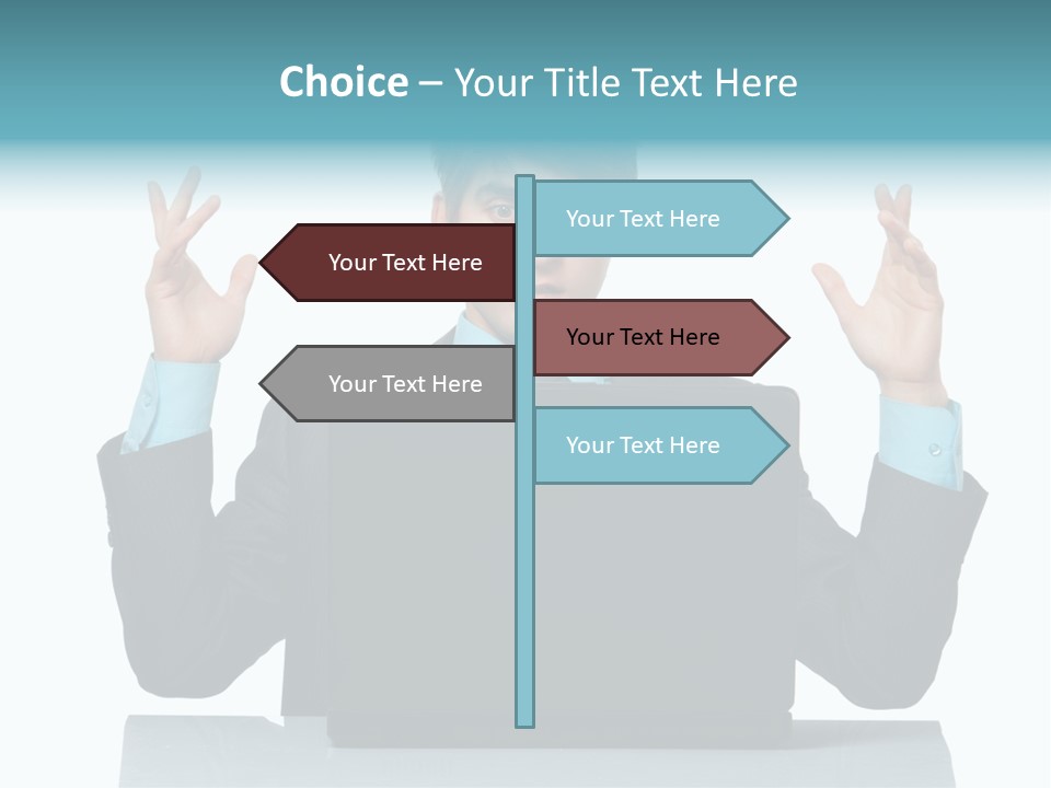 Notebook Stress Expression PowerPoint Template