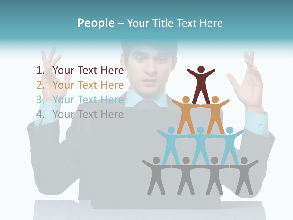 Notebook Stress Expression PowerPoint Template