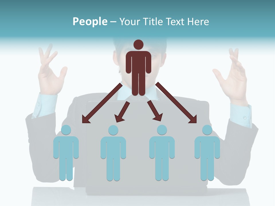 Notebook Stress Expression PowerPoint Template