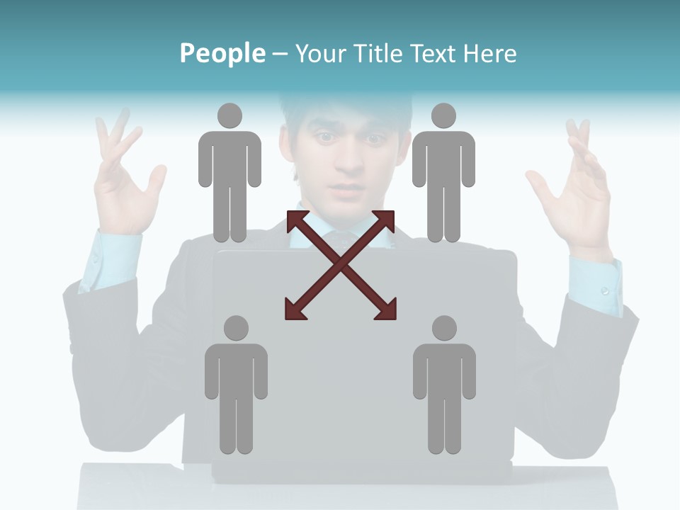 Notebook Stress Expression PowerPoint Template