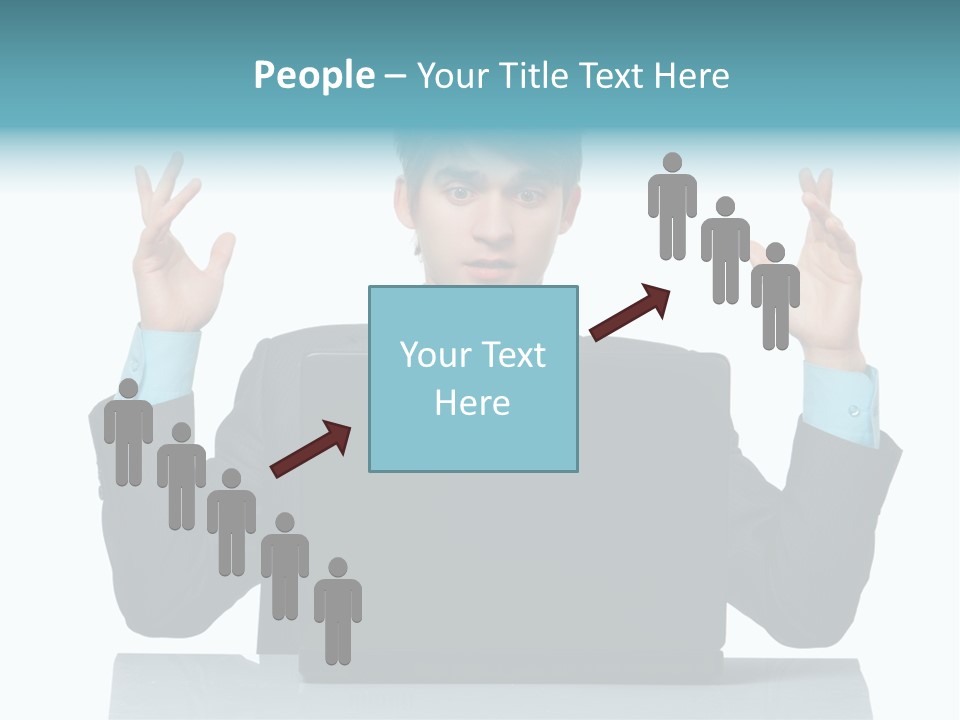 Notebook Stress Expression PowerPoint Template
