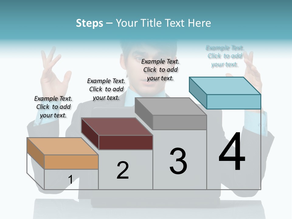 Notebook Stress Expression PowerPoint Template