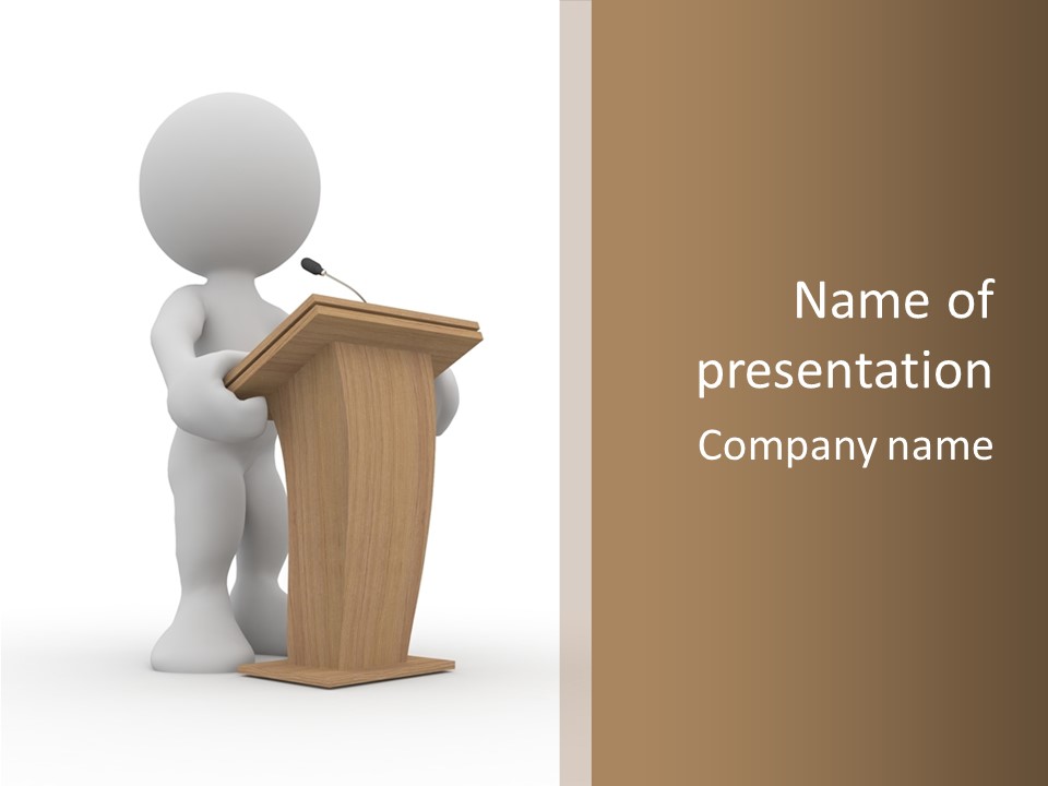 Speaker Announcement Background PowerPoint Template