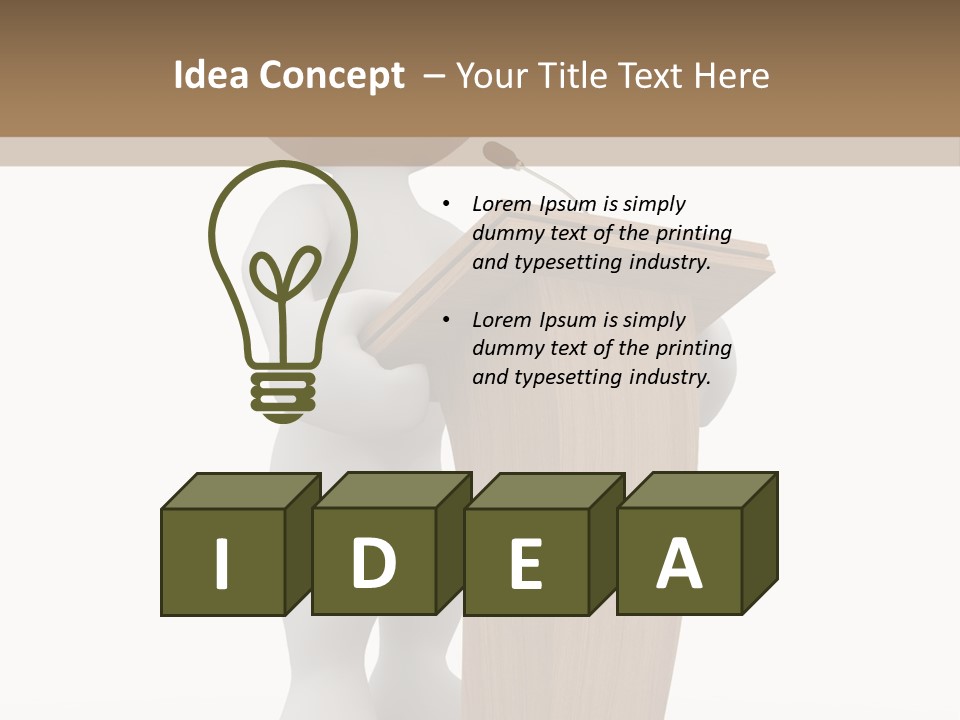 Speaker Announcement Background PowerPoint Template