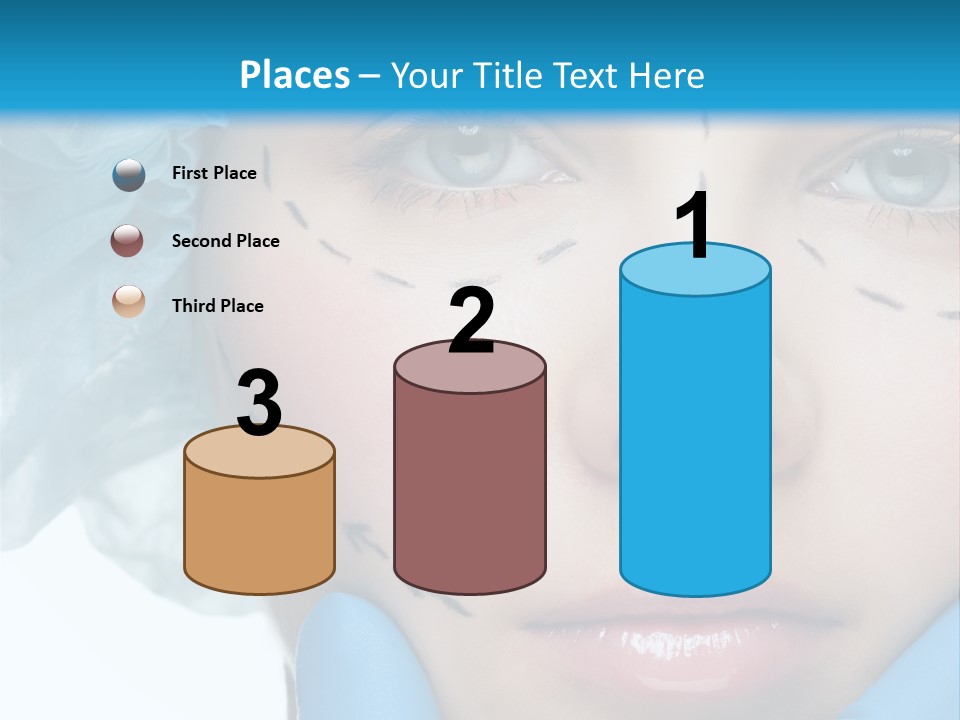 Healthy Drawing Face PowerPoint Template
