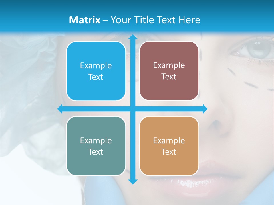 Healthy Drawing Face PowerPoint Template