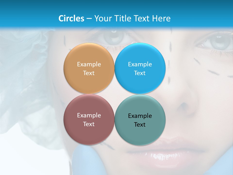 Healthy Drawing Face PowerPoint Template