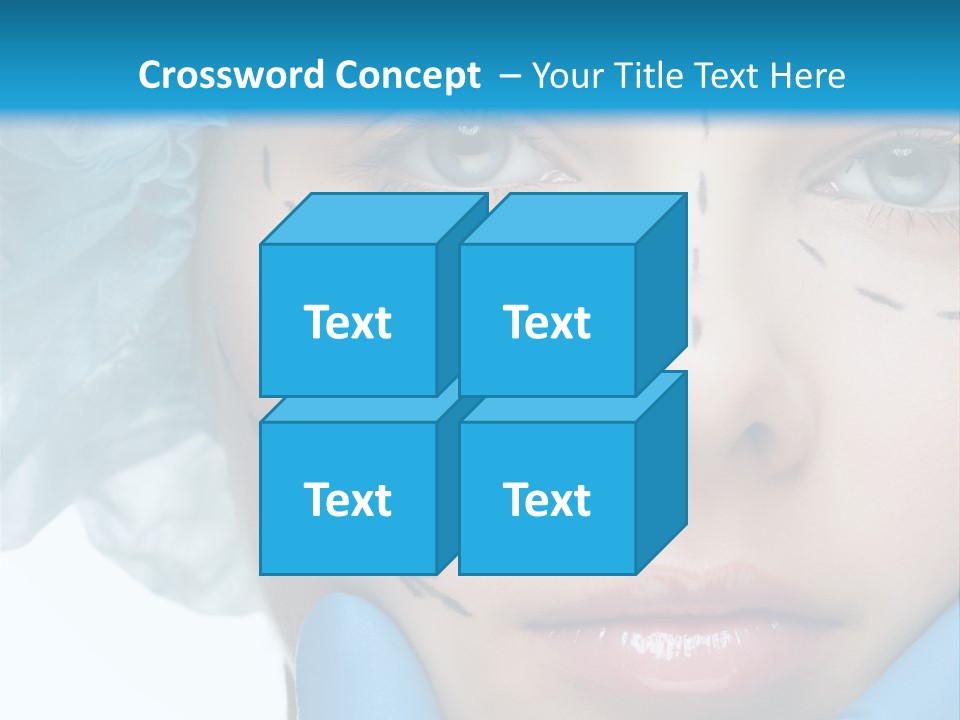 Healthy Drawing Face PowerPoint Template