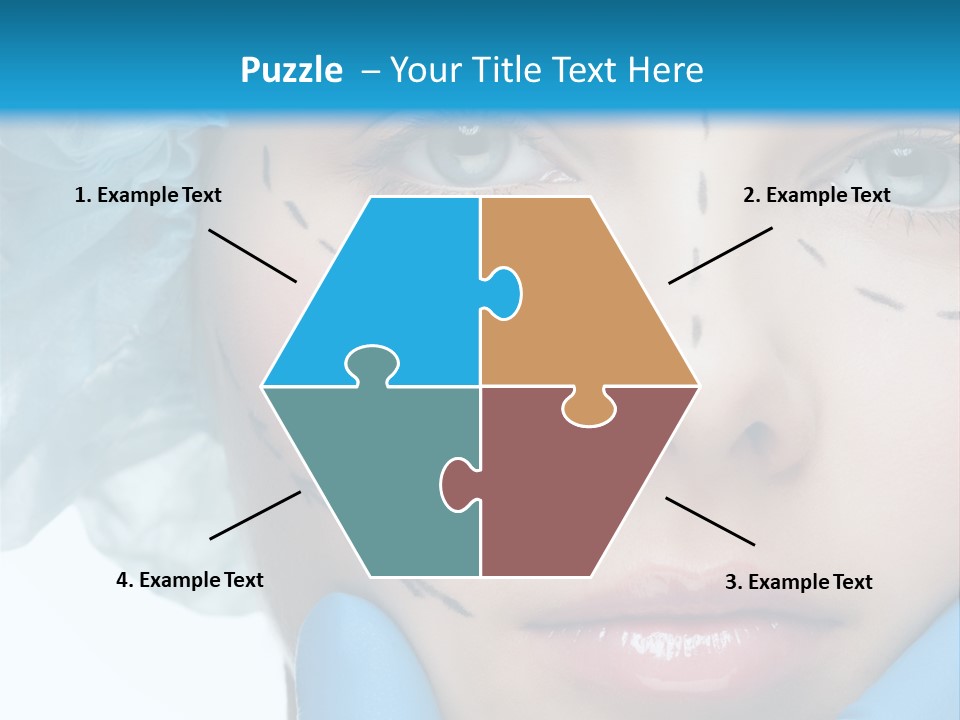 Healthy Drawing Face PowerPoint Template