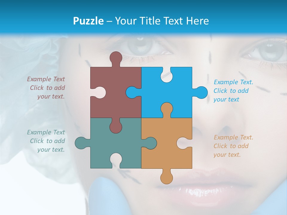 Healthy Drawing Face PowerPoint Template