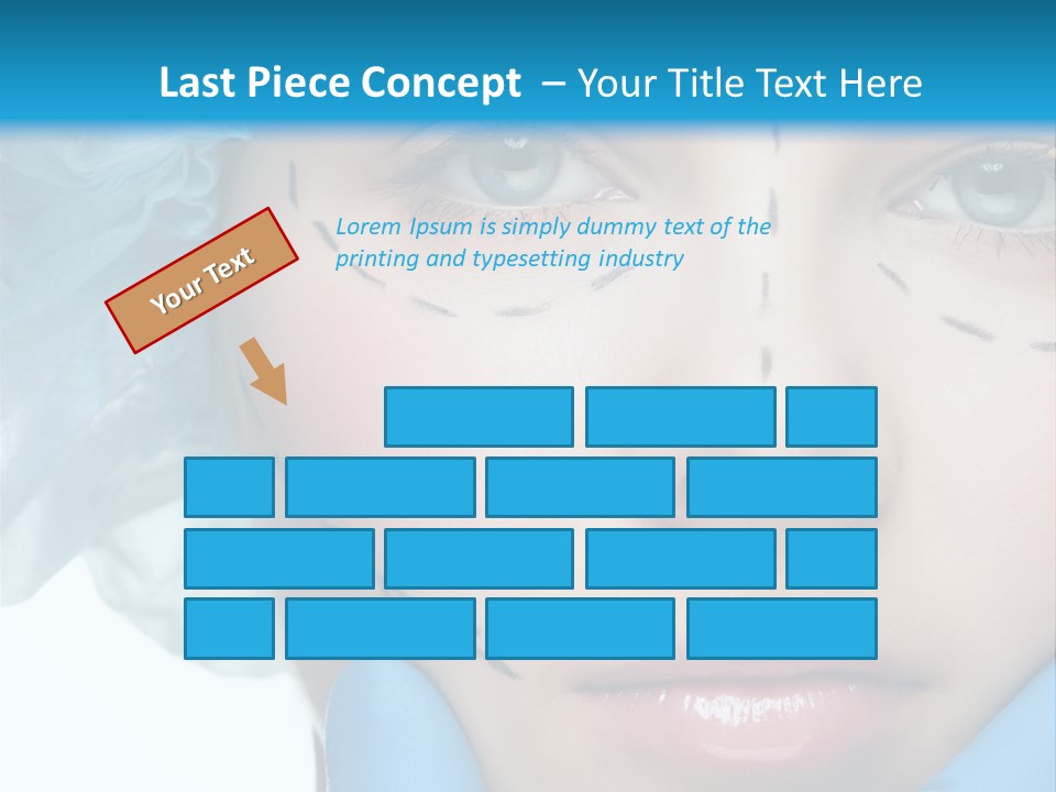 Healthy Drawing Face PowerPoint Template