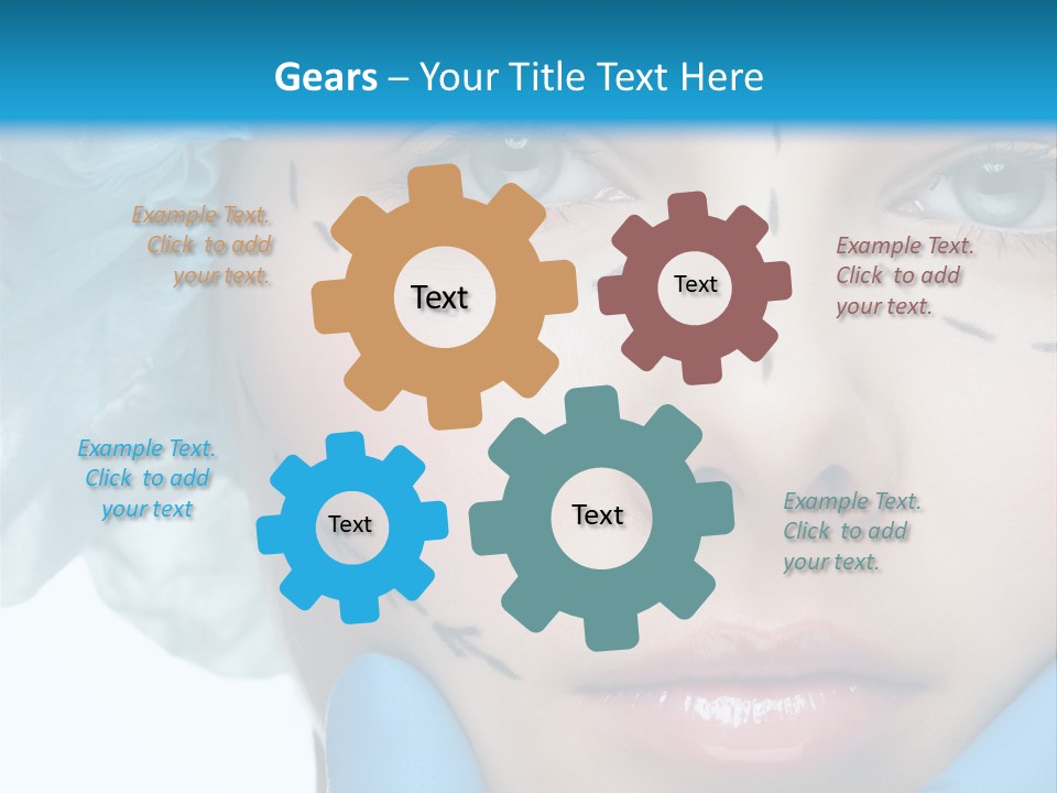 Healthy Drawing Face PowerPoint Template