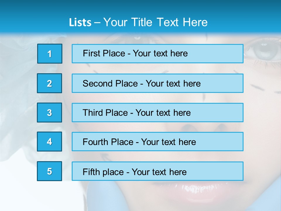Healthy Drawing Face PowerPoint Template