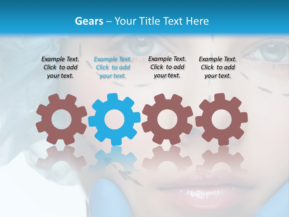 Healthy Drawing Face PowerPoint Template