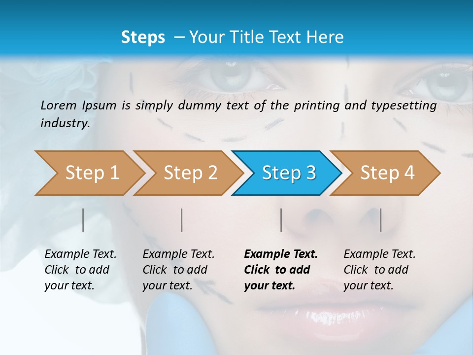 Healthy Drawing Face PowerPoint Template