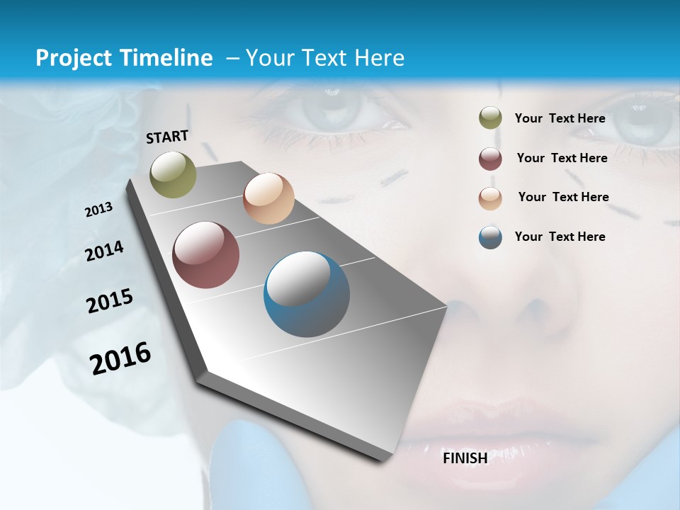 Healthy Drawing Face PowerPoint Template