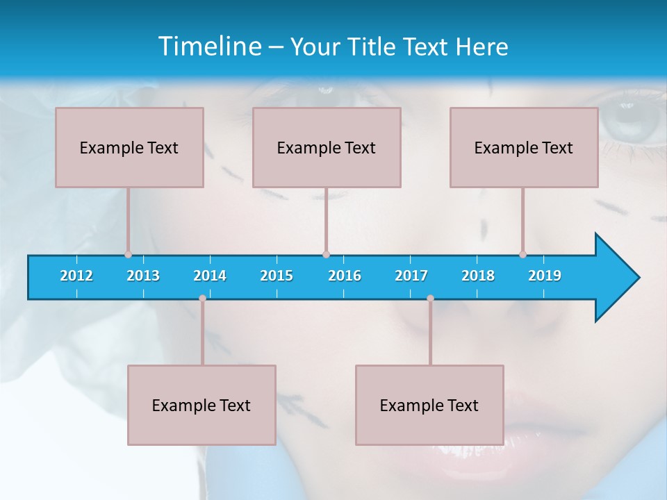 Healthy Drawing Face PowerPoint Template