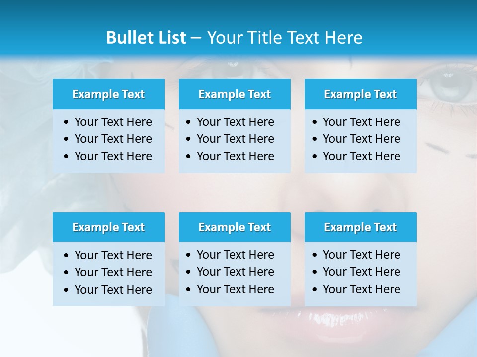 Healthy Drawing Face PowerPoint Template